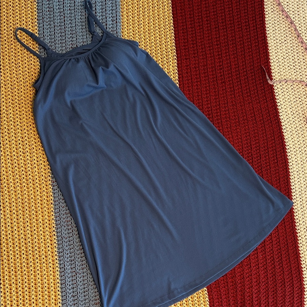 Soft Rib Flowy Bra Dress - Small